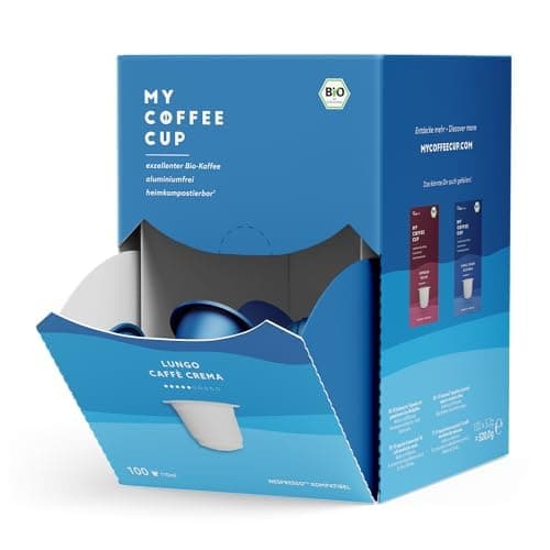 MEGA BOX LUNGO CAFFÈ CREMA – BIO-KAFFEE | 100 Kaffeekapseln für Nespresso®³-Kapselmaschinen