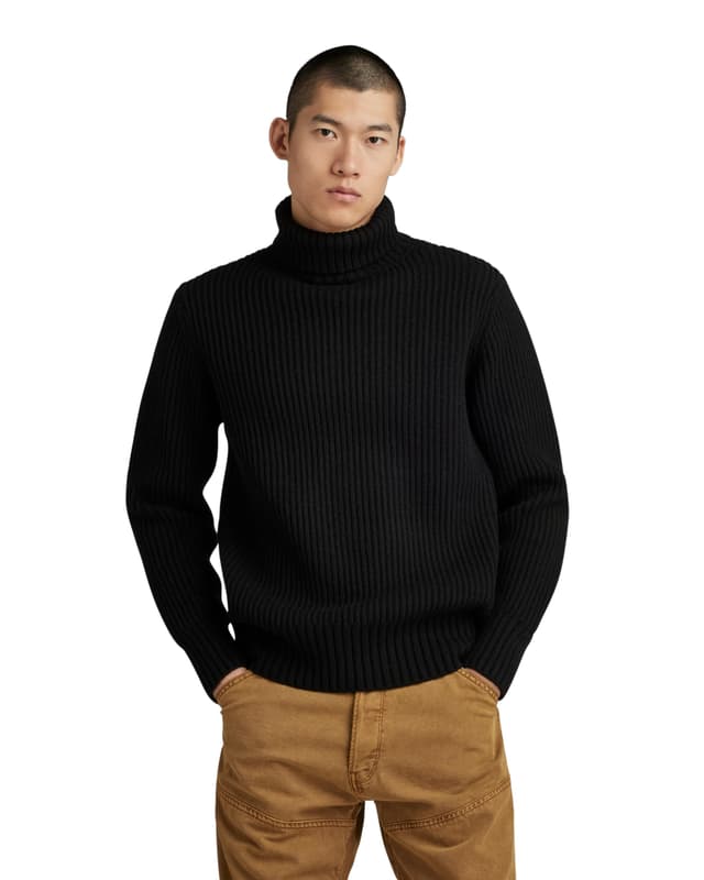 🌟 Mega Deal: G-STAR Herren Essential Turtle Knitted Pullover