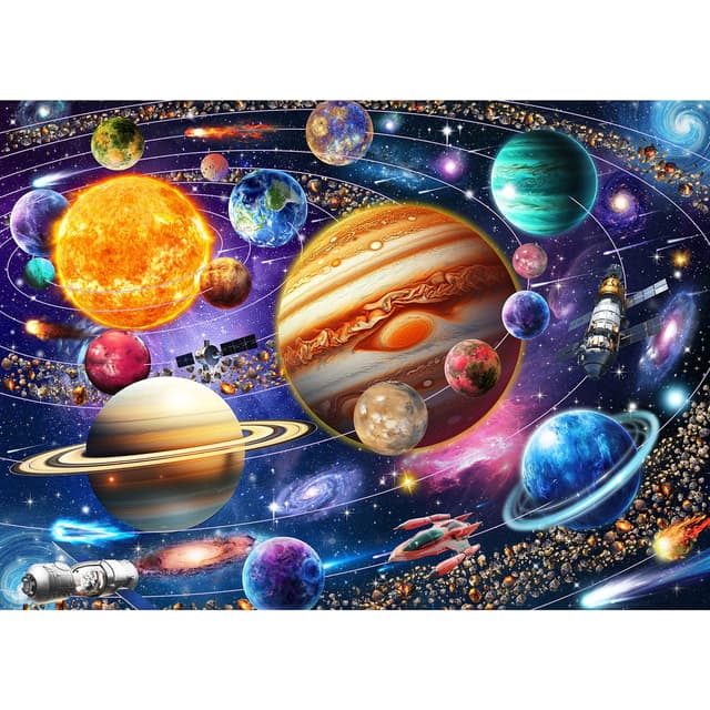 🧩 HUADADA Puzzle 1000 Teile für Erwachsene und Kinder - Unmögliches Spiel, Geschenk für Puzzles-Liebhaber 🌈🌌