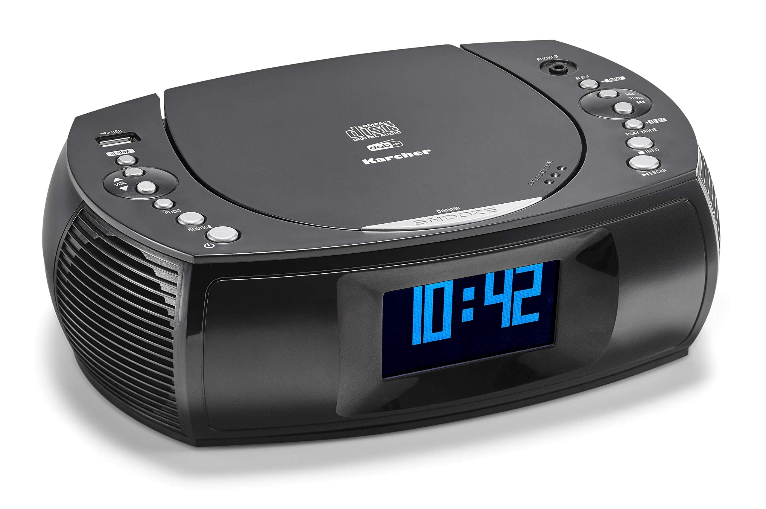 Karcher UR 1309D - Digitaler Radiowecker mit MP3 / CD-Player und DAB plus Radio 🎶⏰