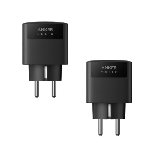 Anker SOLIX Smart Plug für Balkonkraftwerk | Solarbank 2 Serie | WLAN | Bluetooth | 2er-Pack Smart Plug