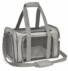 🐱🐶 Qlfyuu Transporttasche für Katze Hund, Faltbare Tragbar Katzentransportbox Hundetransportbox 🐾