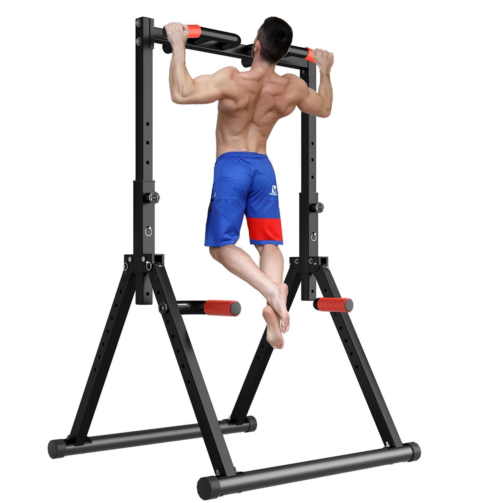 🔥 Super Deal! DOBESTS Faltbar Power Tower Dip Station Klimmzugstange 🏋️