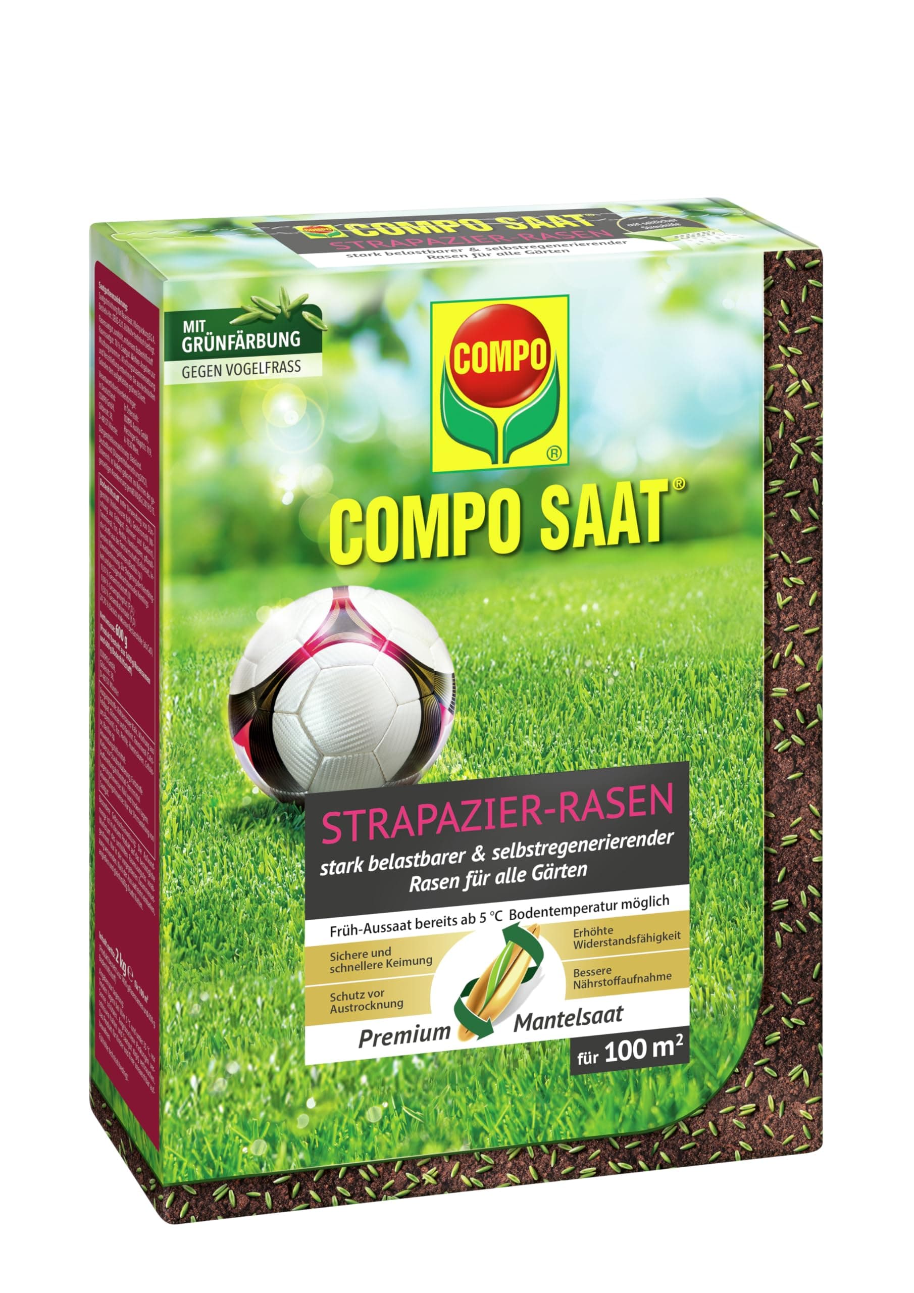 🌿🌱 COMPO SAAT Strapazier-Rasen - Hochwertige Saatgutmischung 🌱🌿