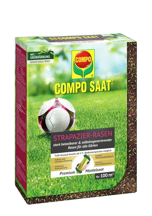 🌿🌱 COMPO SAAT Strapazier-Rasen - Hochwertige Saatgutmischung 🌱🌿