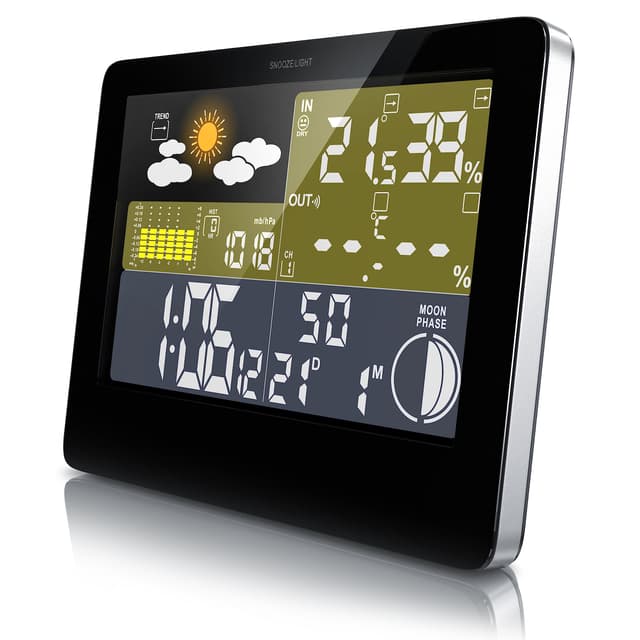 CSL Funk Wetterstation mit Farbdisplay inkl. Außensensor