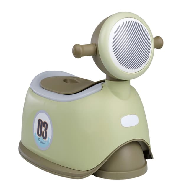 THERMOBABY - Kindertöpfchen SCOOTER 🚲 - Töpfchen für Kinder - Babytöpfchen - Babytoilette - Lustig & Rutschfest - Mit Deckel - Grün - 18+ Monate