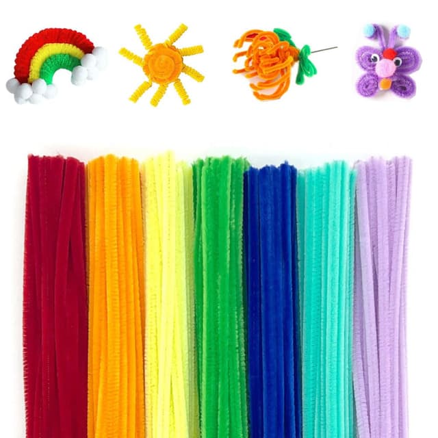 200 Stück Pfeifenreiniger Set 🌈 Chenilledraht für DIY Craft Projekte