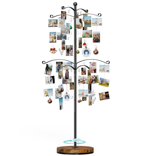 Emfogoo Familienfotobaum Bilderrahmen mit 90 Clips für Fotos - Ideales Geschenk 🎁