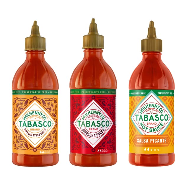🌶️ Tabasco Squeeze Scharfe Soße Multipack - Sriracha, Buffalo Sauce und Salsa Picante