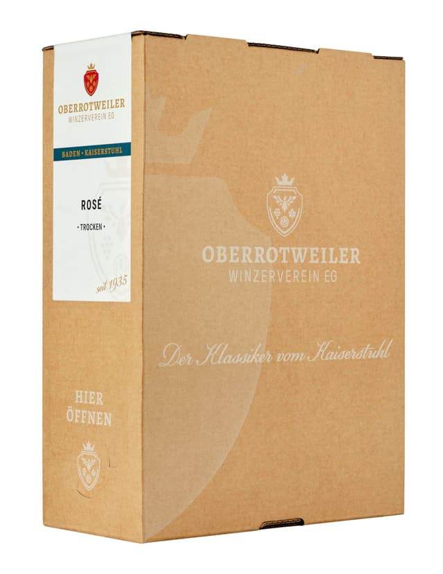 Oberrotweiler Wein-Box Rosé 3 Liter QbA trocken 🍑🍏🍋