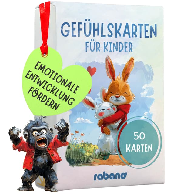 50 Gefühlskarten für Kinder - Sozial-emotionale Entwicklung fördern