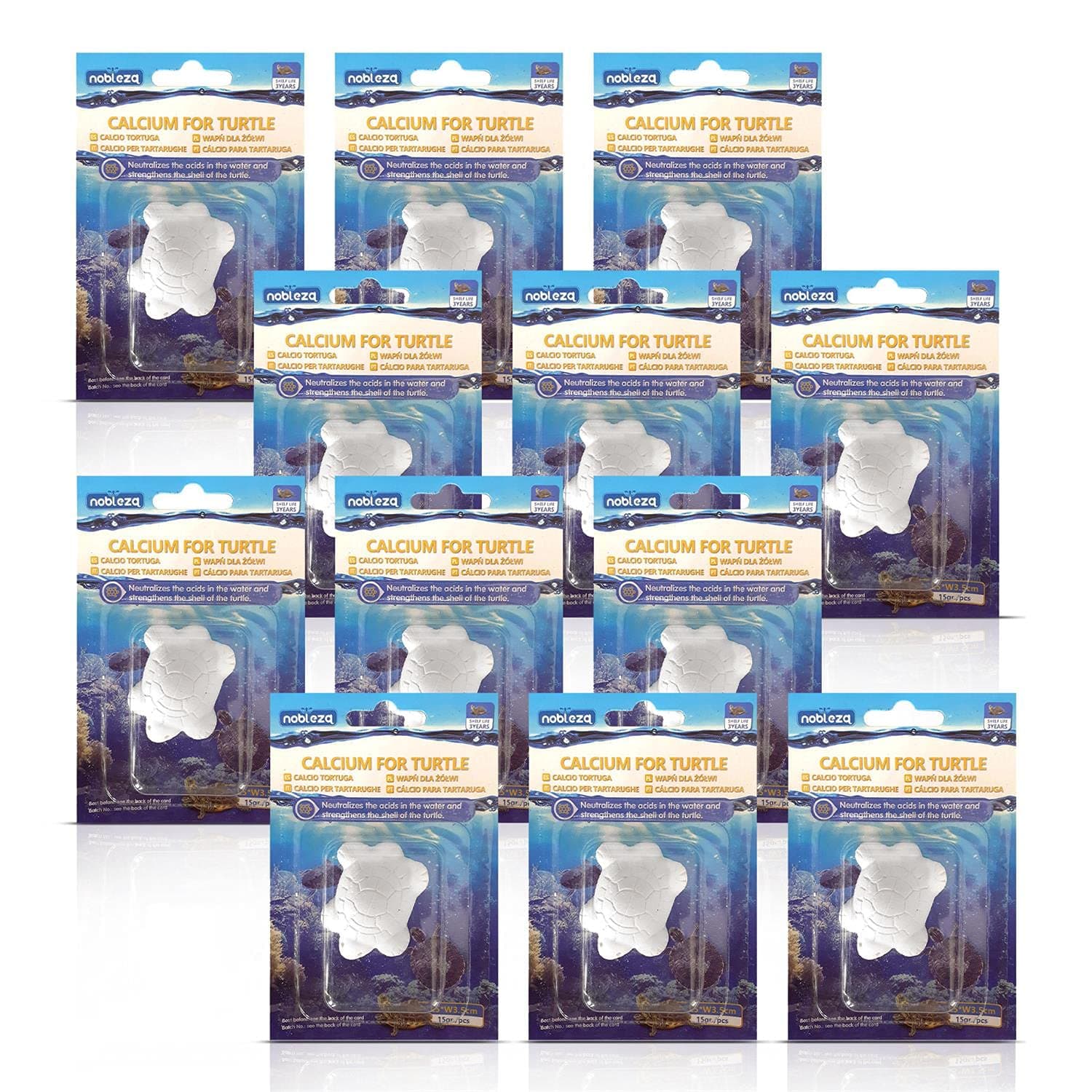Nobleza - Calcium für Wasserschildkröten, 12er Pack 🐢🌿