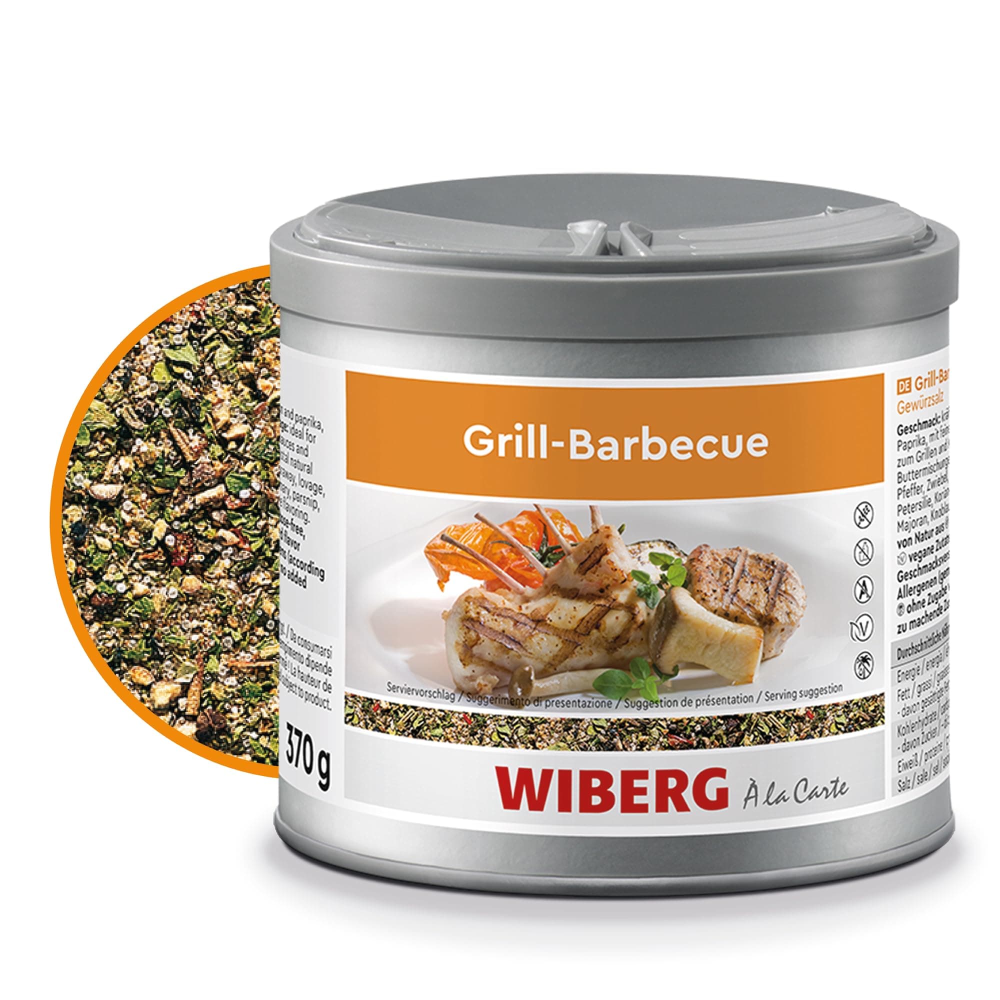 🔥 WIBERG Grill-Barbecue Gewürzsalz 370g - Aromatische Mischung für Grill & Dip-Saucen 🌶️