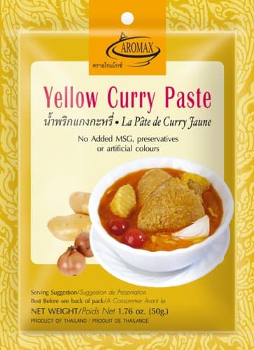 🌶️ Aromax Currypaste, gelb, 12er Pack (12 x 50 g Packung) 🔥