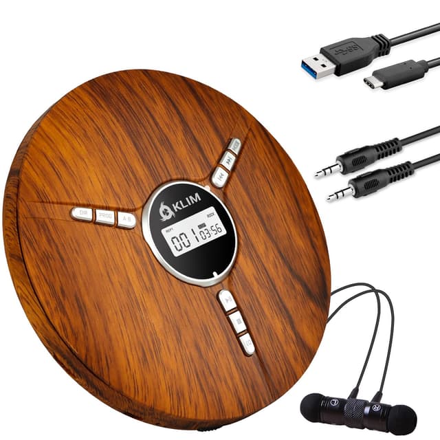 🎶 KLIM Discman - Tragbarer CD Player mit eingebautem Akku - NEU 🎧