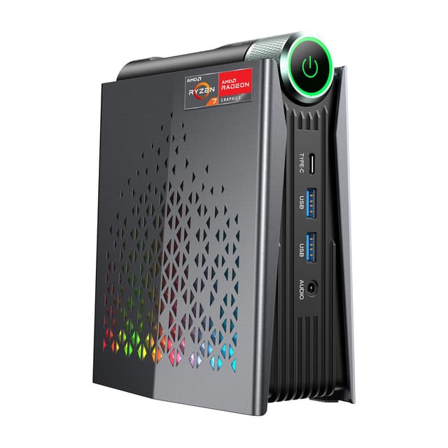 ACEMAGIC Warlord Mini S3A Mini PC, AMD R7 8745HS (bis zu 4,9 GHz) Radeon 780M, 32GB DDR5 RAM 1TB NVME PCIe 4 SSD