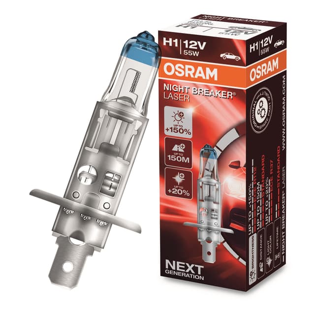 🔦 Osram NIGHT BREAKER LASER H1: +150% mehr Helligkeit
