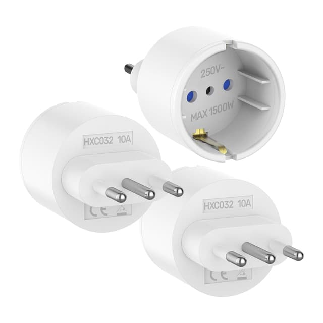 Adapter Italien Steckdose 3 Stück Italien Stecker Adapter 🌍🔌