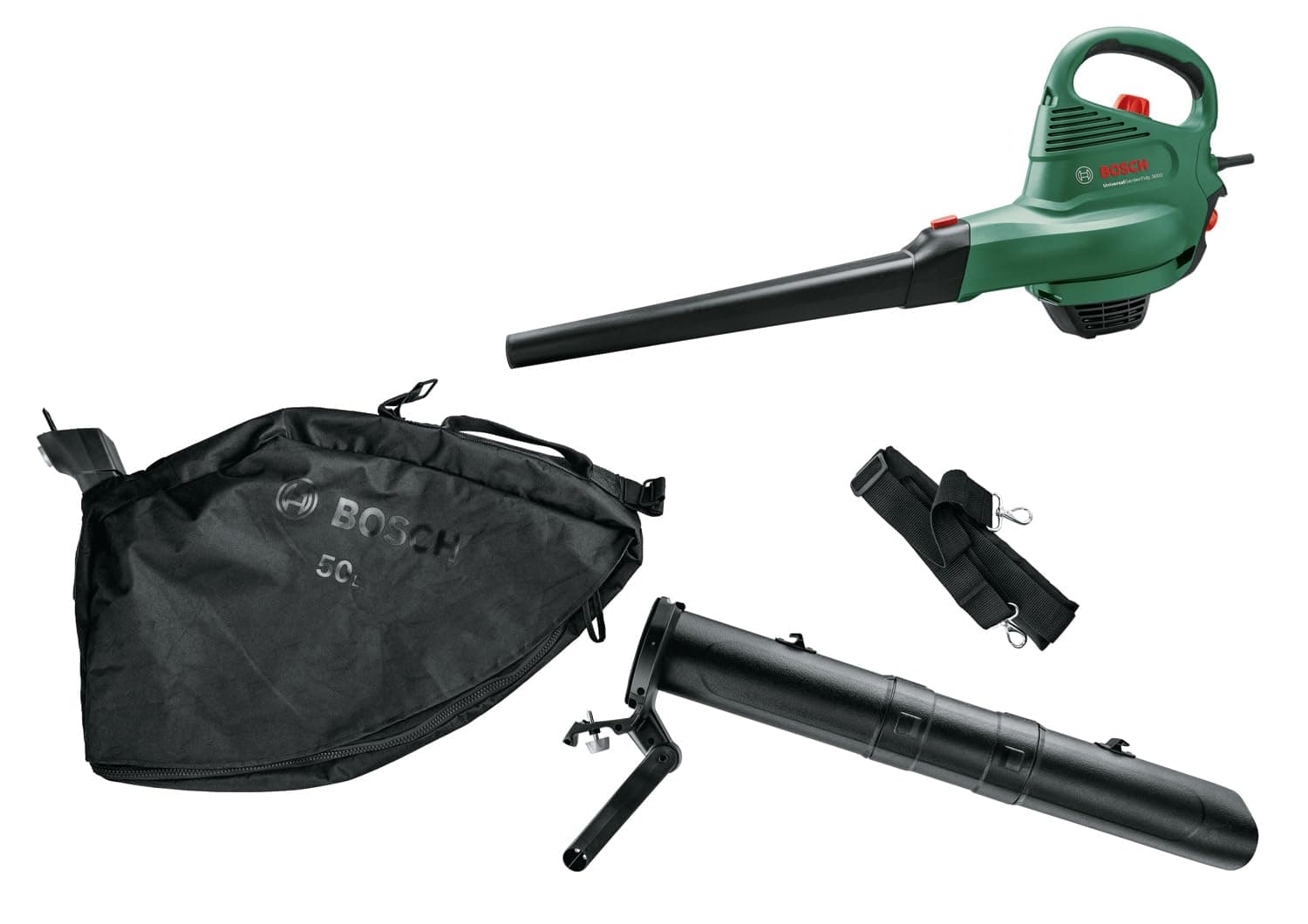 🍃 Bosch UniversalGardenTidy 3000 Elektrischer Laubsauger/Laubbläser 🍁