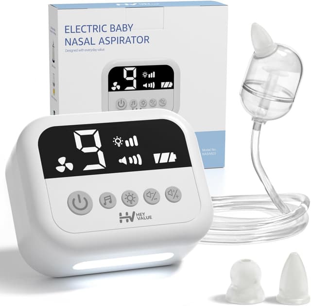 👶 Nasensauger Baby Elektrisch | Elektrischer Nasensauger für Babys 9 Saugstärken Nasensekretsauger Baby Staubsauger
