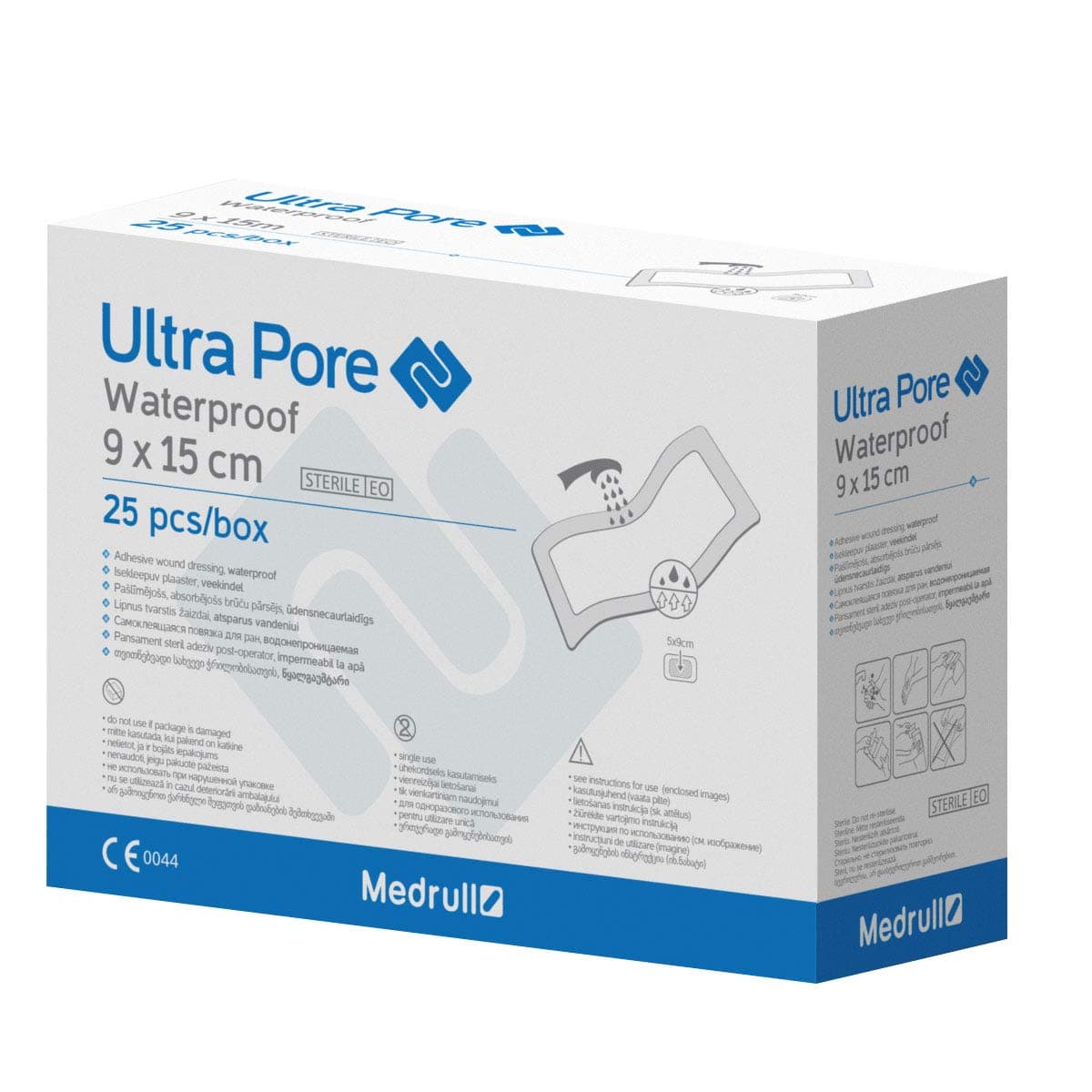 Medrull Wasserfeste Wundpflaster ULTRA PORE 15 x 9 cm - 25 Stück