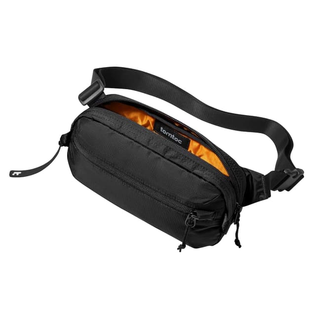 🎒 tomtoc 1,5 Liter Sling Bag mit RFID Schutz - Anti Diebstahl Bauchtasche