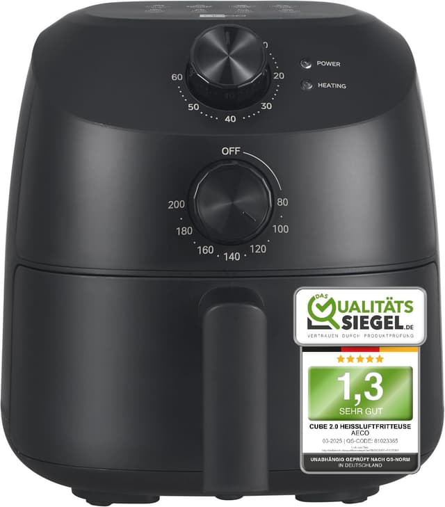 🔥 Angebot: aeco Cube 2.0 Mini Airfryer - Kompakte Heißluftfritteuse!