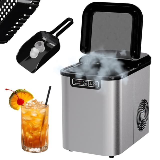 Tronitechnik® Eiswürfelmaschine aus Edelstahl ❄️🥤