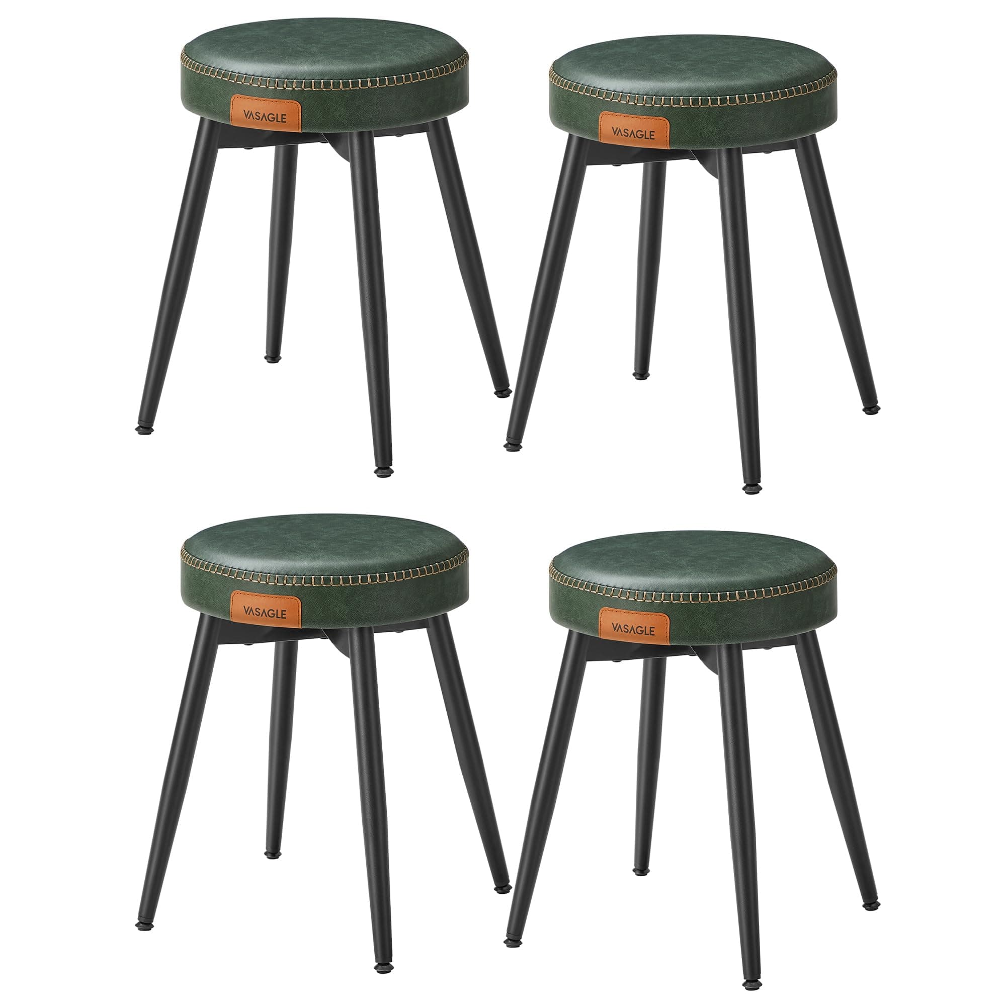 🪑 VASAGLE EKHO Kollektion - Esszimmerstühle, 4er Set, Küchenstühle, Kunstleder, Mid-Century-Modern-Stil 🪑