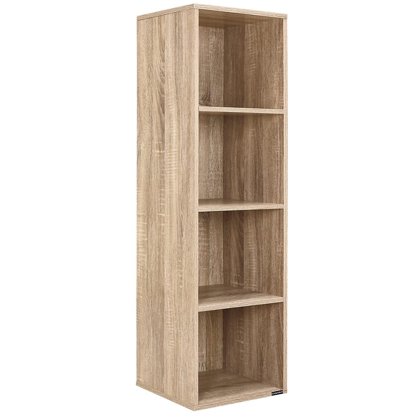 Casaria® Bücherregal mit 4 Fächer 106x30x30cm 📚🏡