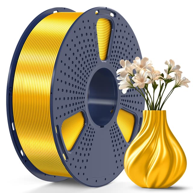 SUNLU PLA Plus Shiny Silk 3D Drucker Filament 1.75mm - Helles Gold Silk
