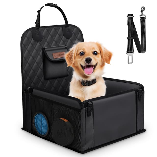 🐾 Looxmeer Hunde Autositz Extra Stabil für Kleine Mittlere Hunde 🚗