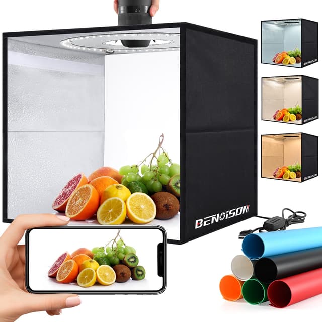 BENOISON Fotobox 30x30 cm - Lichtkasten Fotografie 📸🌟