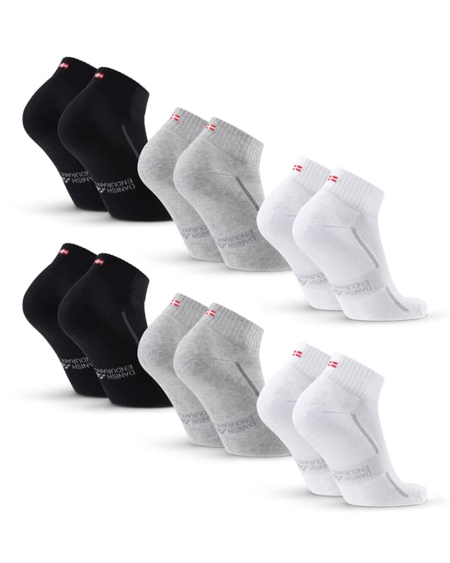 🧦 DANISH ENDURANCE Bio-Baumwolle Sportsocken 6er Pack