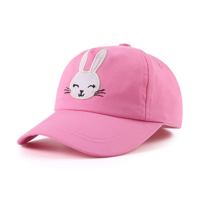 XIAOHAWANG Unisex Sommer Mütze Mädchen Sonnenschutz Baseball Cap Jungen Schirmmütze UV Schutz Basecap Kinder Kappe Frühling,Sommer 6-24 Monate Rosa Rot 🧢☀️
