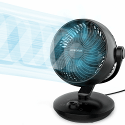 🌀 WOWDSGN Ventilator Leise 22dB Mit 6 Stufen & Display - 9-Stunden-Timer