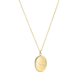Tamaris Halskette für Damen 🌟 Hochwertiger Halsschmuck aus Edelstahl Amulett / Gold