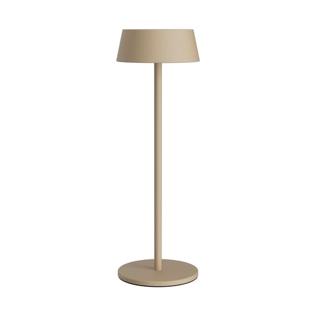 K-Bright LED Akku Tischleuchte | Kabellose Tischlampe in Khaki | Dimmbar & 3000K warmweißes Licht