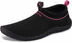 🌊👟 WHITIN Wasserschuhe Damen Herren Aquaschuhe Schnell Trocknend Strandschuhe Mit Dicke Sohle 36 EU Schwarz Rosa - Angebot