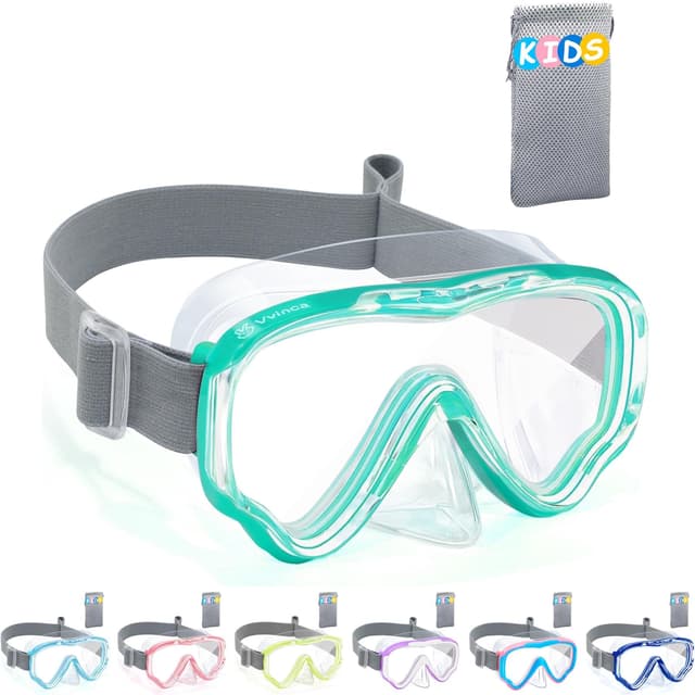 VVinca Taucherbrille Kinder mit Stoffband, Schwimmbrille Kinder für Jungen Mädchen 🐋