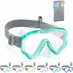 VVinca Taucherbrille Kinder mit Stoffband, Schwimmbrille Kinder für Jungen Mädchen 🐋