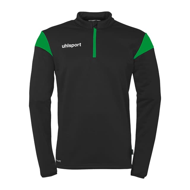 uhlsport Unisex Squad 27 1/4 Zip Top Pullover 152 Schwarz/Fluo Grün 🟢⚽