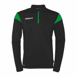 uhlsport Unisex Squad 27 1/4 Zip Top Pullover 152 Schwarz/Fluo Grün 🟢⚽