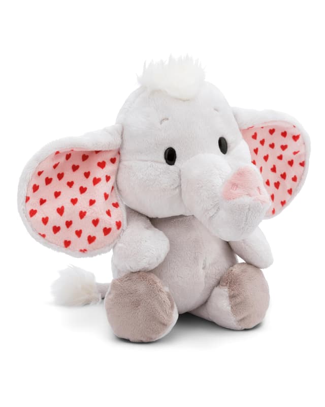 🐘 NICI Love Elefant Kuscheltier hellgrau 23cm - Stofftier aus weichem Plüsch ❤️