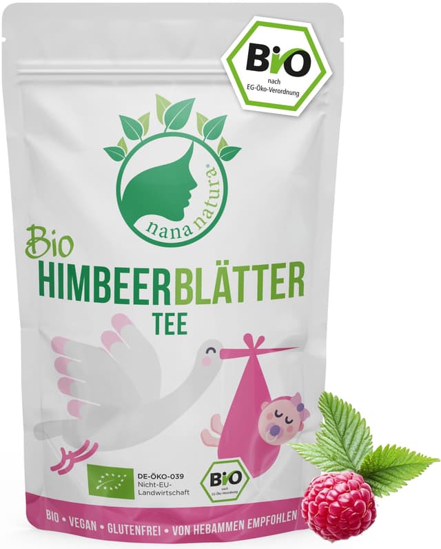 NanaNatura's BIO Himbeerblättertee | Schwangerschaftstee Kräutertee