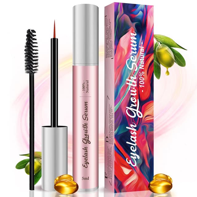 🌺 Wimpernwachstumsserum ohne Hormone für dickeres und längeres Wimpernwachstum 🌿