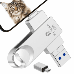 Ryican 128GB USB Stick für lPhone - 4-in-1 USB C Stick mit Passwortschutz
