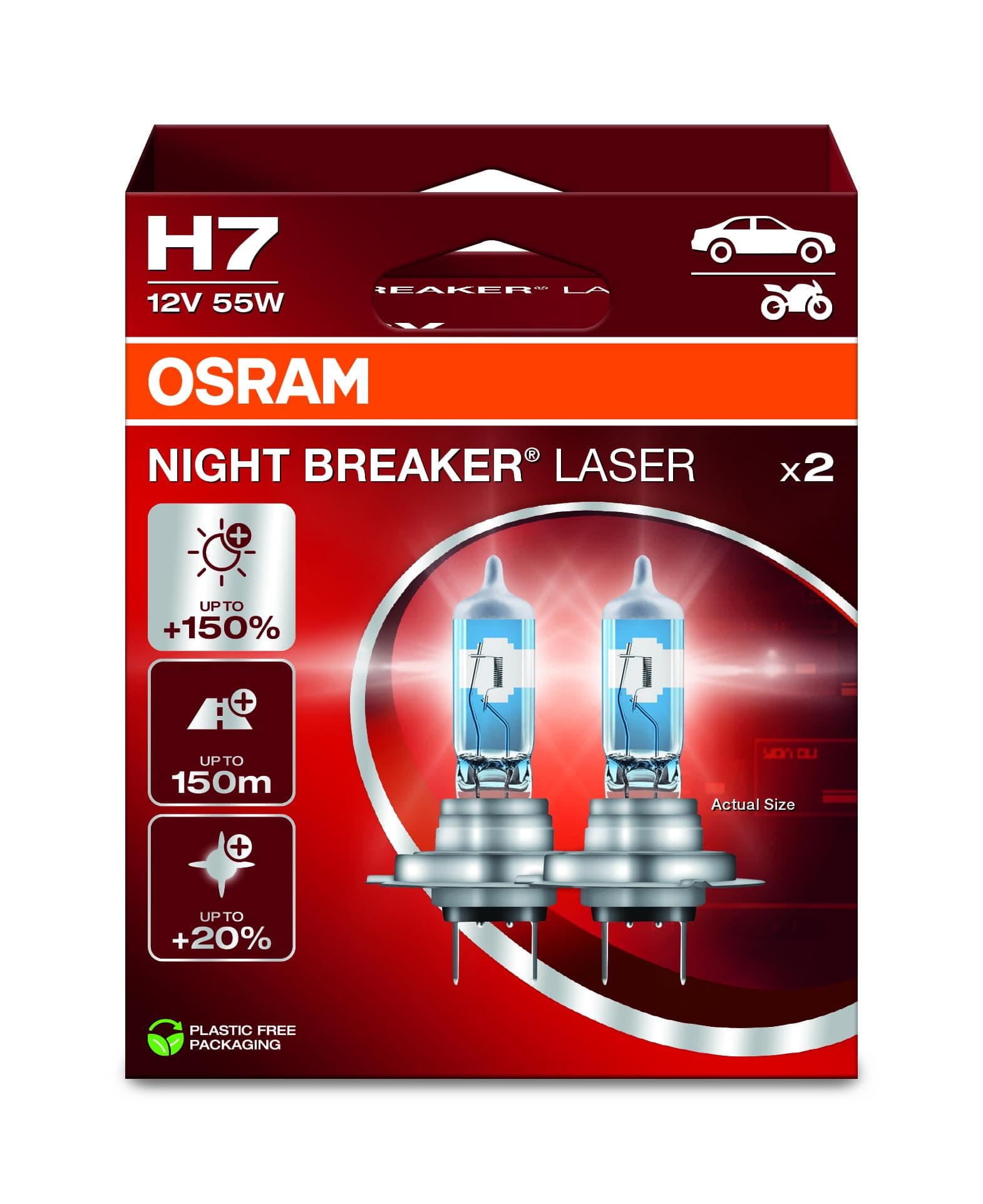🔦 Osram NIGHT BREAKER LASER H7: +150% mehr Helligkeit
