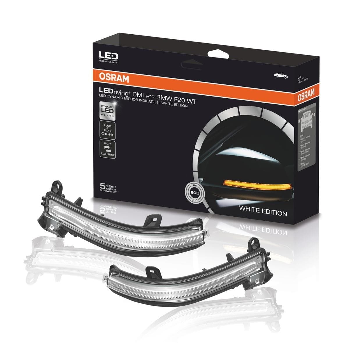🌟 Angebot: Osram LEDriving Dynamische Spiegelblinker F20 WT White Edition BMW 1-4, X1 Serie